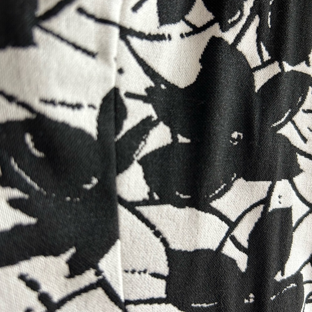 Calvin Klein Black and White Sheath Midi Dress - Picture 4 of 7